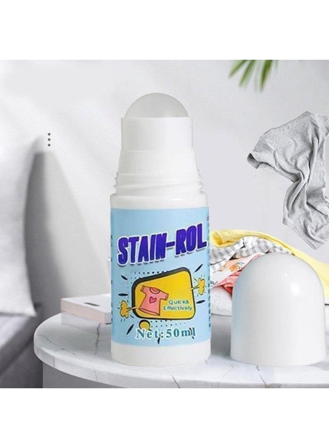 Stain Remover for Clothes - Roll Bead Design, Portable No-wash Instant Stain Remover Pen - Image 2