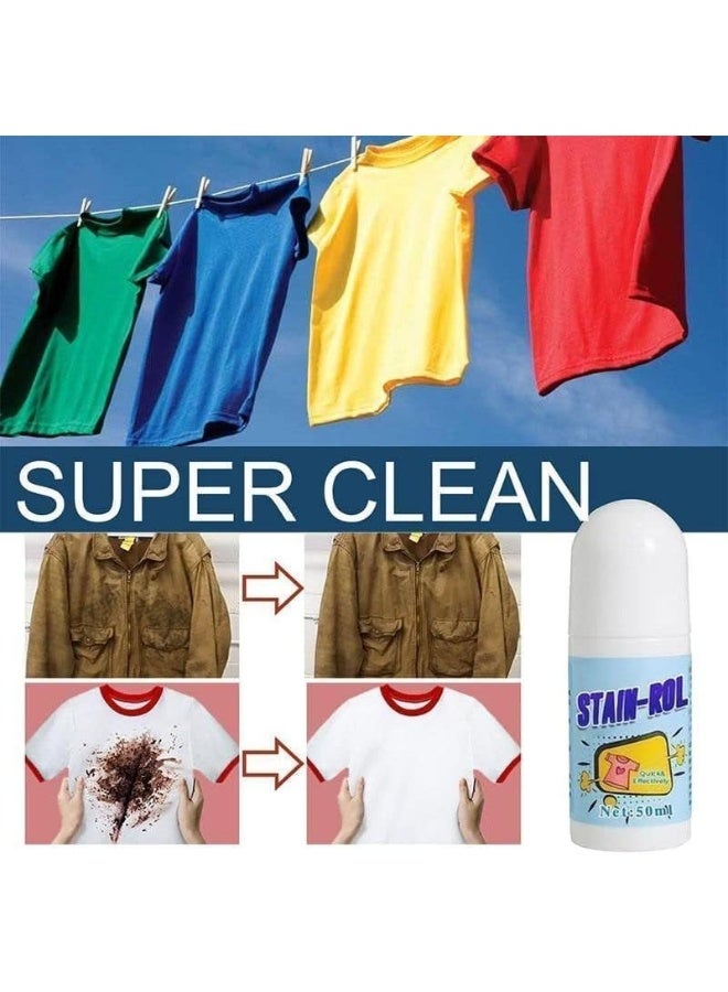 Stain Remover for Clothes - Roll Bead Design, Portable No-wash Instant Stain Remover Pen - Image 5