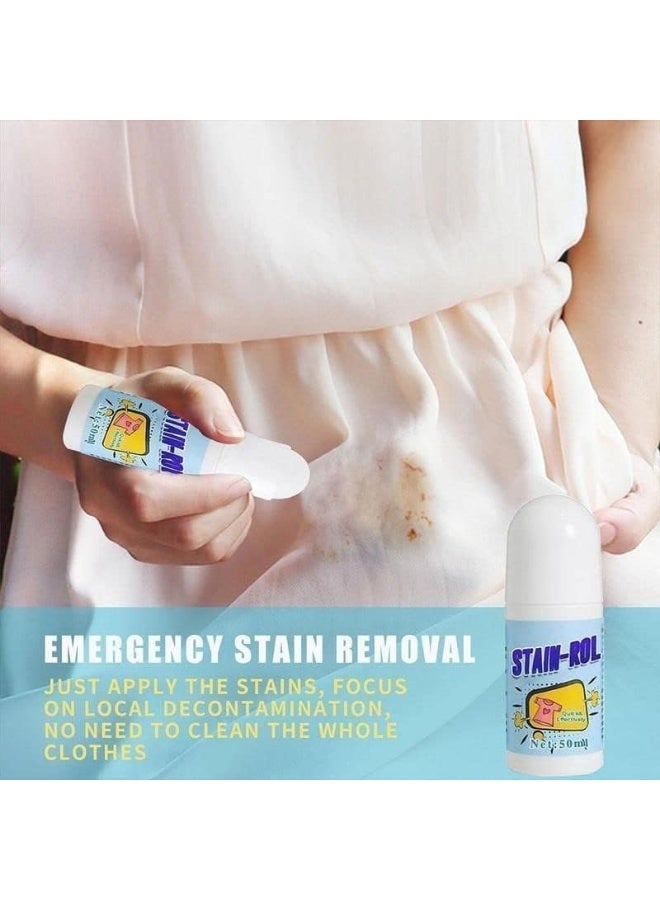 Stain Remover for Clothes - Roll Bead Design, Portable No-wash Instant Stain Remover Pen - Image 3