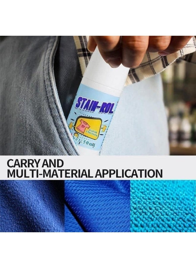 Stain Remover for Clothes - Roll Bead Design, Portable No-wash Instant Stain Remover Pen - Image 4