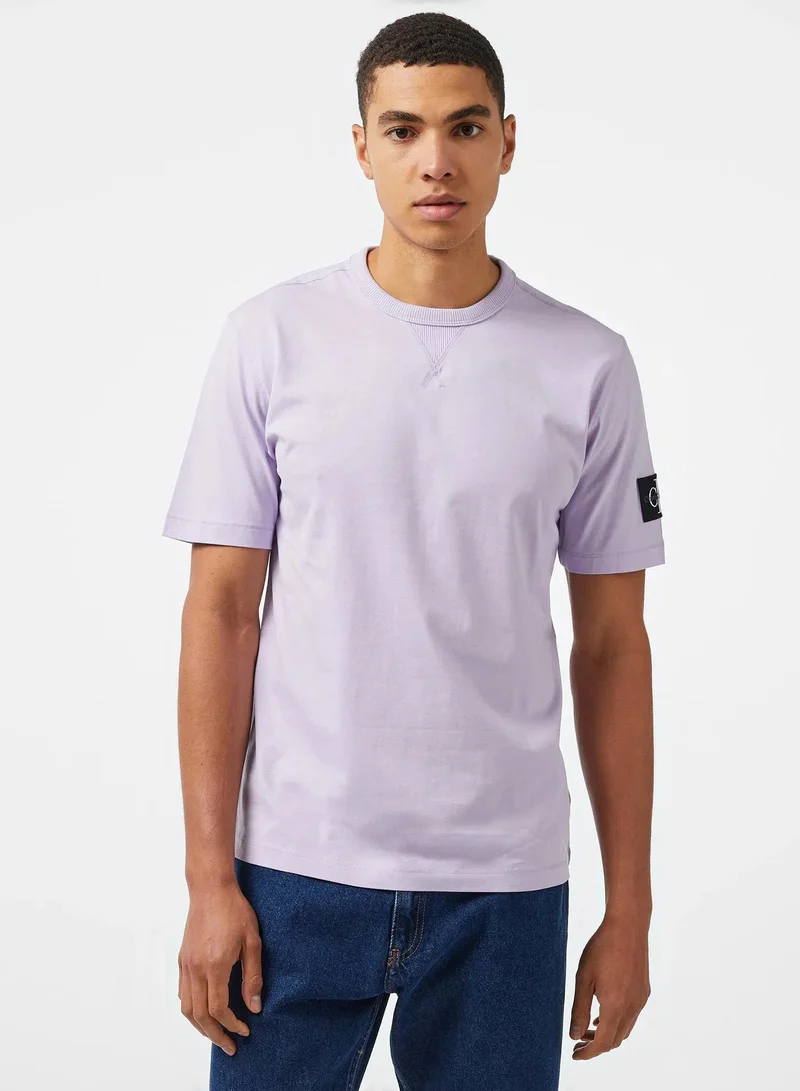 Calvin Klein Jeans Logo Badge Crew Neck T-Shirt