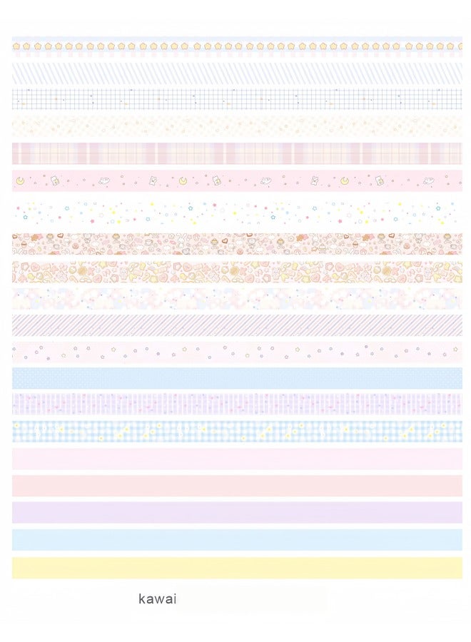 20 Rolls Combination Package Journal Thin Tape Retro Washi Tape Ancient Style Diary Tape Creative Decoration DIY Student - Image 3