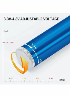 Y&D Portable USB Cordless Soldering Iron Kit, Wireless Rechargeable Battery Powered, Charging Welding Tool 510 Gun Pen Electronic Kit  - Image 4