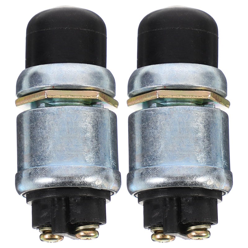 Waterproof Engine Start Push Button 2Pcs Red Ignition Switch For Car Truck Boat - Image 2