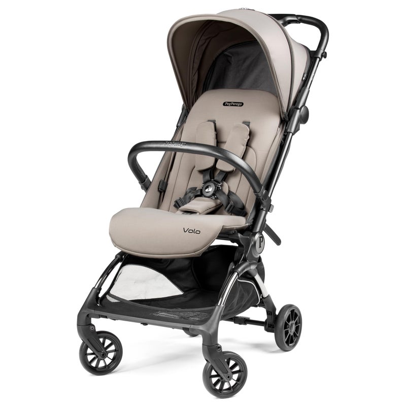 Peg Perego Volo, Ultra Lightweight Carry On Compliant Travel Stroller, Adjustable Features & Reclining Seat - Designed for Everyday Comfort from Newborn to 50lbs, Misty Beige (Light Greige) - Image 5