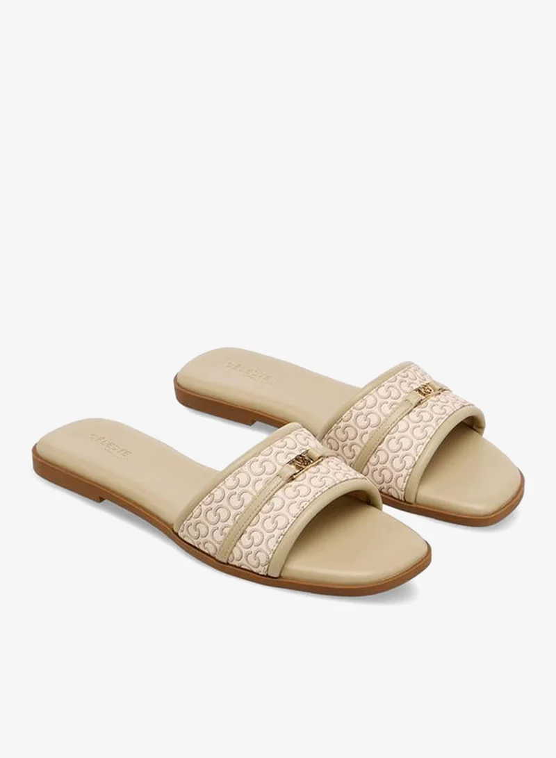 سيليست Women Monogram Accent Flat Sandals