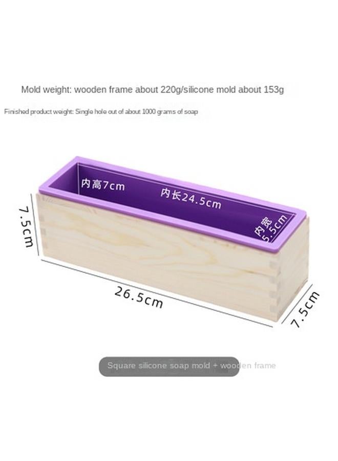 Bluejw Rectangular Cold Soap Mold Silicone Mold DIY Handmade Soap Toast Thickened Silicone Mold With Lid - Image 1