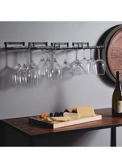 Beauenty 2 Pack Hanging Cup Display Stand, Hanging Champagne Glass Rack, Butterfly Stemware Racks Under Cabinet Glasses Holder Shelf, Suitable for Cabinet Kitchen Bar  - Image 4