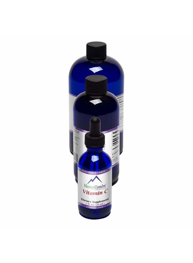 HoneyCombs Vitamin C – Ascorbic Acid – Alcohol-Free Liquid Extract - Image 2