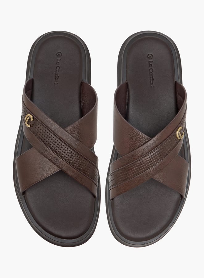 Le Confort Men's Textured Slip-On Sandals  - Image 1