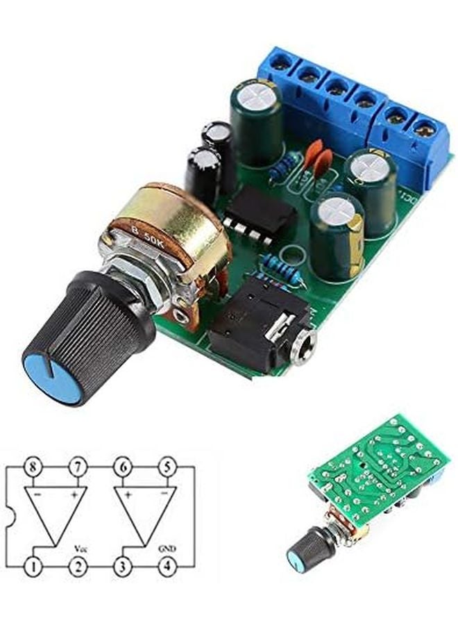 Aramox DC 1.8 12V Stereo Audio Amplifier Board Module with Volume Control Potentiometer - Image 4
