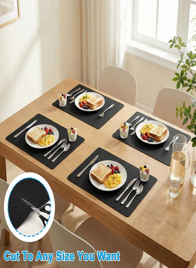 Gantok Extra Large Silicone Mats for Kitchen Counter, Heat Resistant Mat, Nonslip Kitchen Countertop Protector Mat, Cuttable Counter Protector Mats for Island Workbench(47.3''x23.6''Black) - Image 4