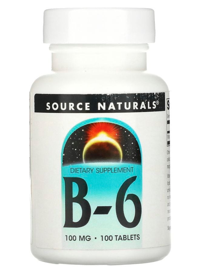 B-6 100 mg 100 Tablets