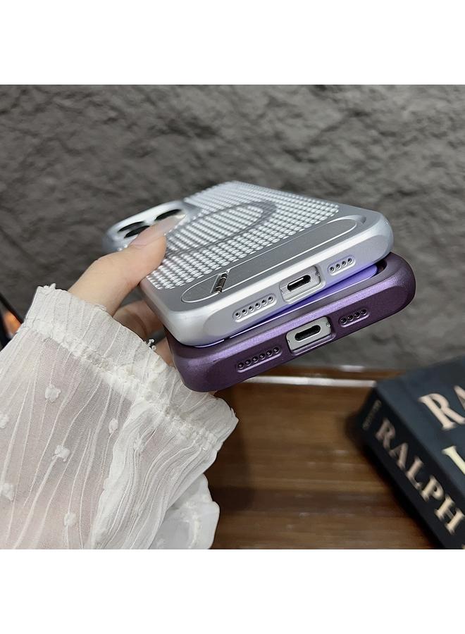 اس-توب حافظة لهاتف iPhone 15 Pro Max Honeycomb Cooling MagSafe مع حامل غير مرئي - Image 5