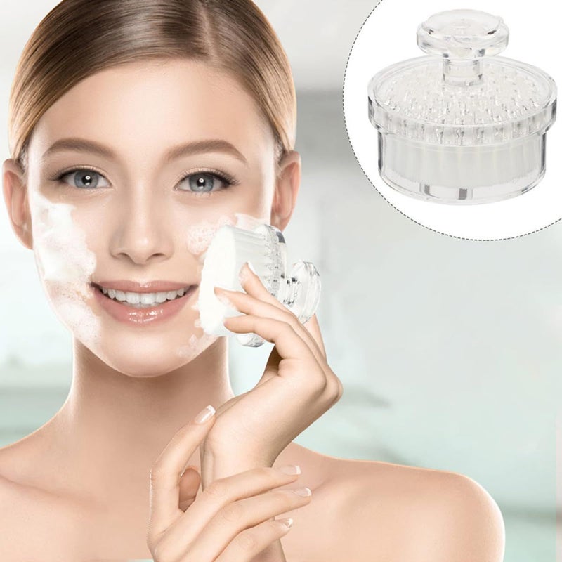3pcs Manual Face Cleansing Brush Set With Lids Soft Bristle For Deep Cleaning Sensitive Skin - Image 4