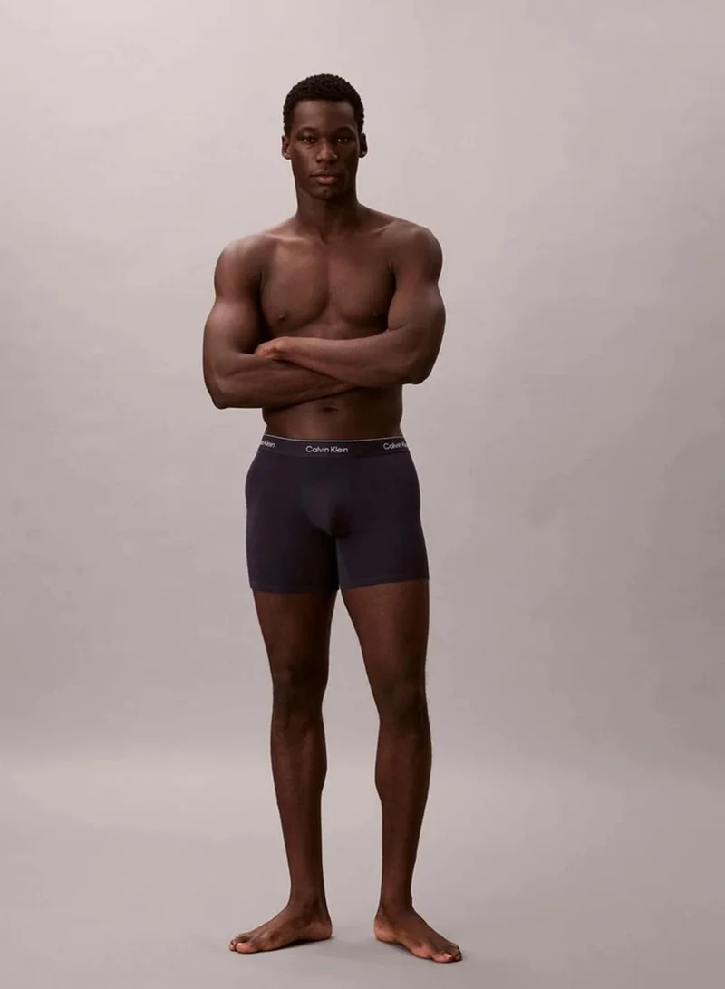 Calvin Klein 3 Pack Boxer Briefs - Icon Cotton Stretch