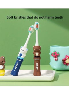 Goolsky Kids Manual Toothbrush with Soft Nylon Bristles for Gentle Oral Care, Unisex Compact-head Design for Children, Non-Scented Toothbrush with Cute Cartoon Characters, Firmness Soft for Baby to School Age Kids - Pack of 1  - Image 2