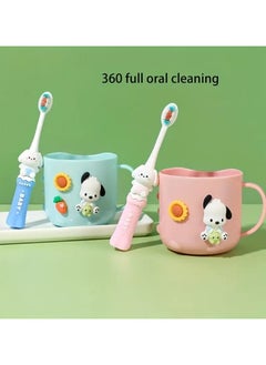 Goolsky Kids Manual Toothbrush with Soft Nylon Bristles for Gentle Oral Care, Unisex Compact-head Design for Children, Non-Scented Toothbrush with Cute Cartoon Characters, Firmness Soft for Baby to School Age Kids - Pack of 1  - Image 4