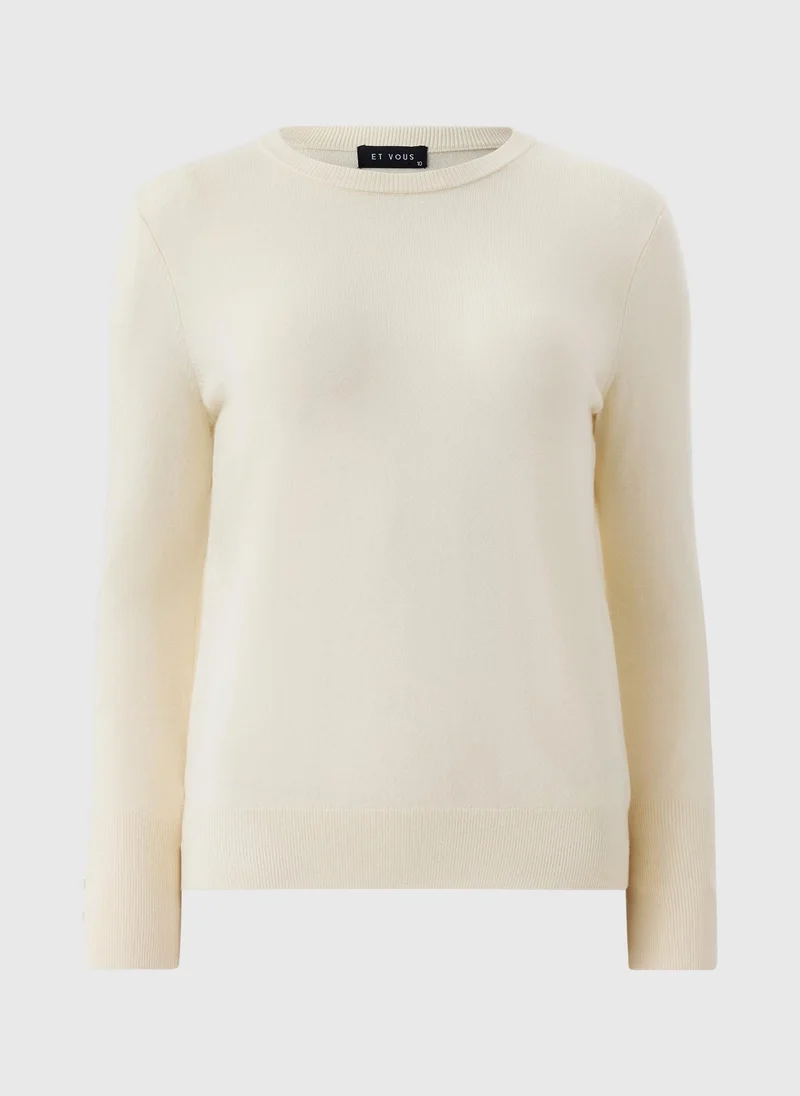 Matalan Et Vous Ivory Fine Gauge Jumper