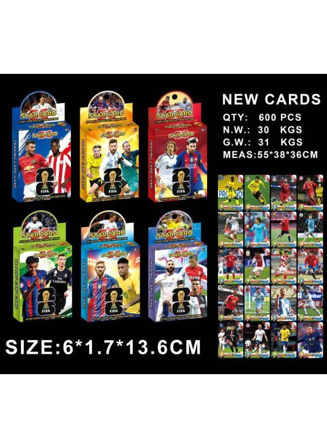 Sanrio Football World Cup Dragon Ball Toilet Man Mary Collection Flash Card Animation Card Laser Board Game Card-Color:Football 24 Cards In A Box (minimum Order Of 600 Boxes Per Box)  - Image 1