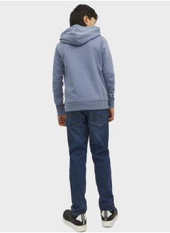 Jack & Jones Junior Youth Mid Wash Straight  Fit Jeans  - Image 2