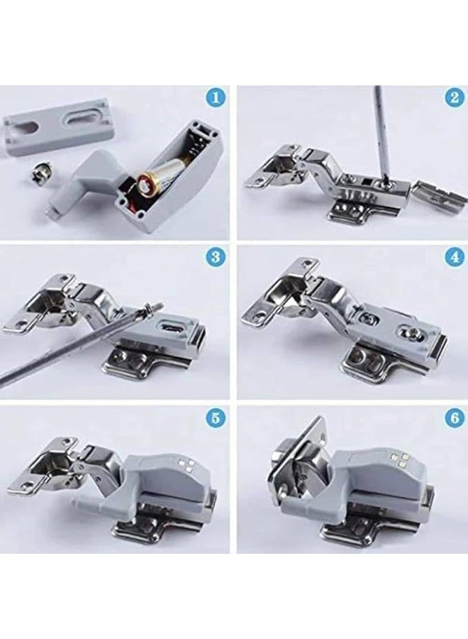 2-Piece Battery-Free Closet Hinge LED Light – Easy-to-Install Motion-Activated Cabinet Light for Wardrobes, Kitchen Cupboards & Drawers – No Wiring or Tools Needed - Image 5