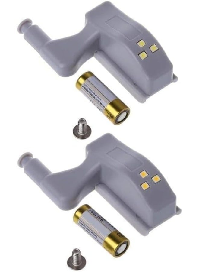 2-Piece Battery-Free Closet Hinge LED Light – Easy-to-Install Motion-Activated Cabinet Light for Wardrobes, Kitchen Cupboards & Drawers – No Wiring or Tools Needed - Image 2