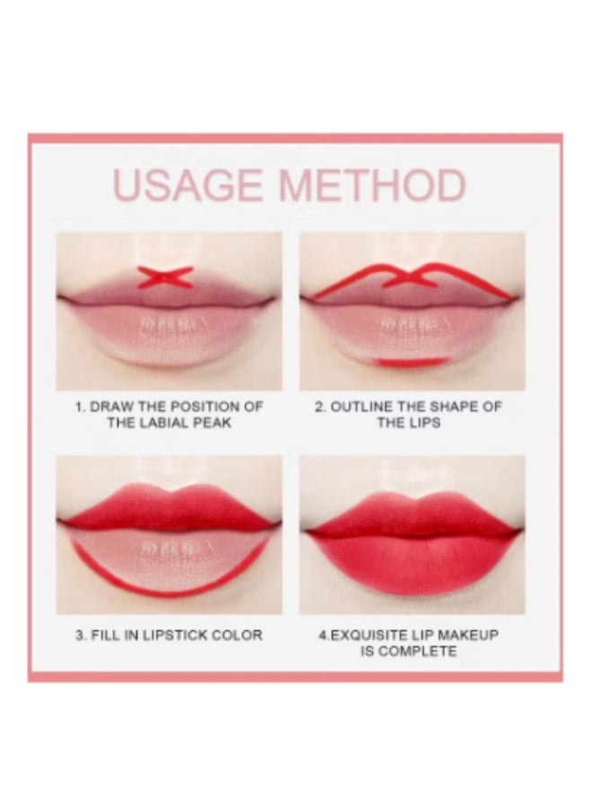 Dragon Ranee 12-Color Matte Lipstick and Lip Liner Set | All-in-One Waterproof Velvet Nude Lip Makeup Kit | Long-Lasting, Smudge-Proof Matte Lip Gloss with Retractable Lip Liner for Women - Image 5