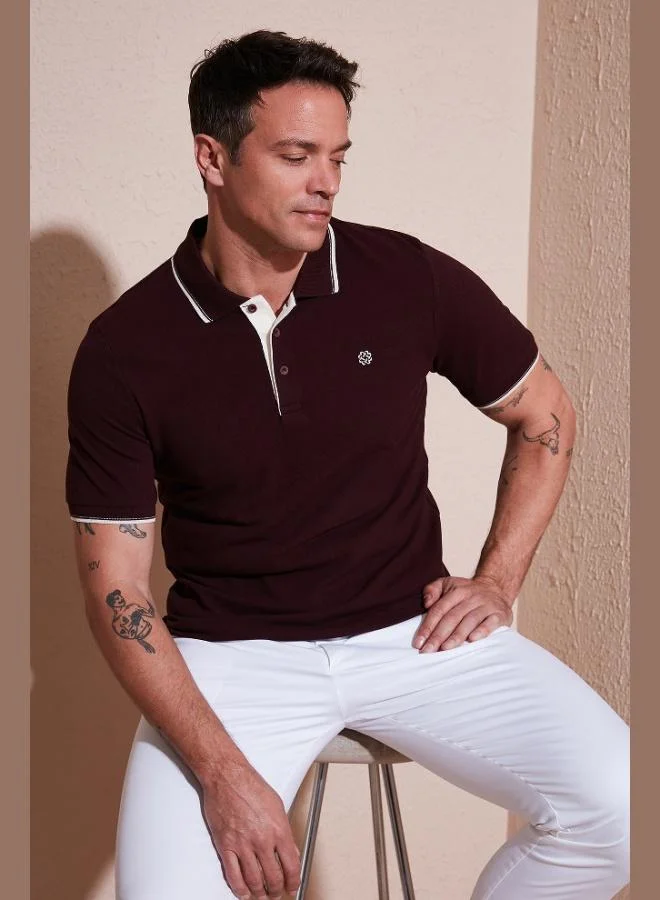 Buratti  Buratti 100% Cotton Buttoned Regular Fit Polo Collar T Shirt Men's POLO COLLAR T SHIRT 5902118 for Men | Best Price UAE