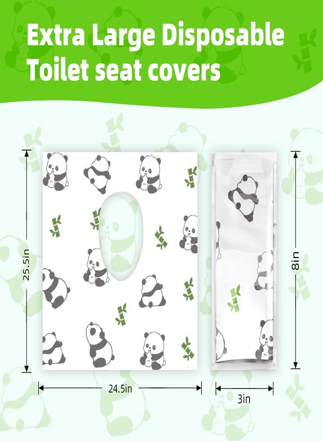 dlnope Upgraded Disposable Toilet Seat Covers (20 Pack) - Waterproof, Cute Panda Print, Travel-Friendly Individual Packs, Suitable for Kids & Adults, Perfect for Toddlers’ Potty Training in Public Restrooms - Image 5