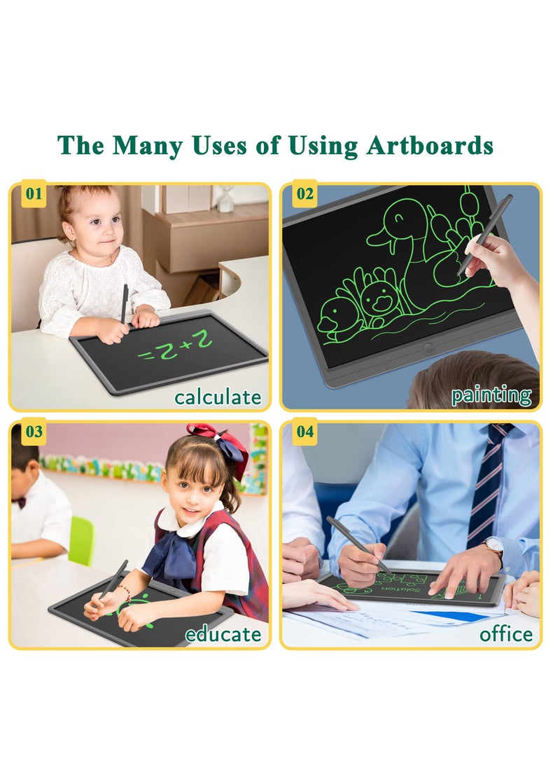 Excefore Lcd Writing Tablet For Adults And Kids, 15 Inch Drawing Writing Scribble Boards Writing Board, Good For Educational Learning Office Communication Tool, Office Memo Boards, Message Boards  - Image 4