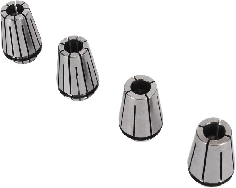 4 Jaw Spring Collet Chuck, CNC Engraving Machine Lathe Chuck, High Carbon Steel Milling Spring Collet Chuck with 4Pcs Set for Grinding and Engraving, Durable and Easy to Install - Image 5