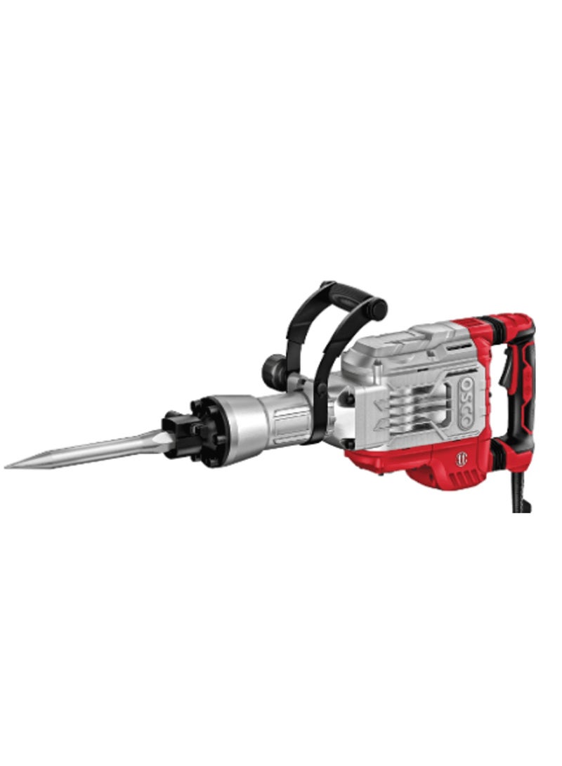 OSCO-TOOLS The OSCO 15kg Demolition Hammer – 1700W, 60J, Model 107A is a professional-grade heavy-duty tool designed for concrete breaking, rock demolition, pavement removal, and heavy construction tasks. Built for maximum power, durability, and precision, this demolition hammer provides superior performance for both professionals and DIY enthusiasts in large construction projects.