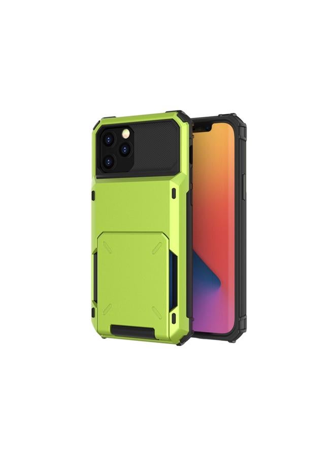 اس-توب جراب لهاتف iPhone 12 / 12 Pro مقاوم للخدش والصدمات ومتين ومتين مع حامل للبطاقات - Image 2