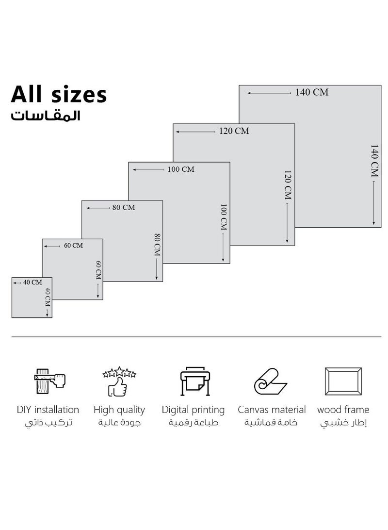 MODCLASS Wall Art Printed Canvas Frame - Image 4