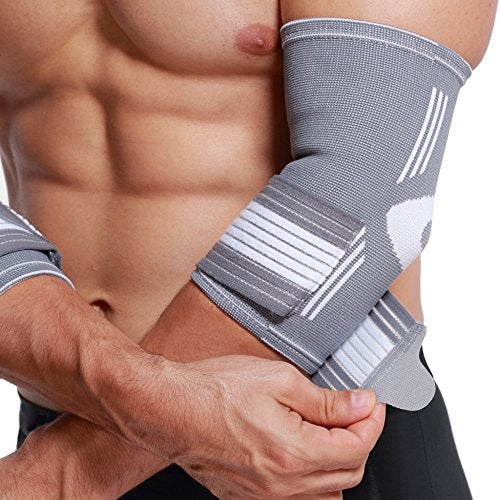 NeoTech Care دعامة دعم الكوع نيوتيك (رمادي، حجم L، 1 زوج) - Image 1