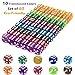 AiFanS 60 Pieces 16MM Dice Set 6 Sided Standard Game Dices with Portable Box for Board GamesWorker PlacementMath ActivitiesTranslucent Round Corners10 Colors - Image 4