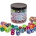 AiFanS 60 Pieces 16MM Dice Set 6 Sided Standard Game Dices with Portable Box for Board GamesWorker PlacementMath ActivitiesTranslucent Round Corners10 Colors - Image 2