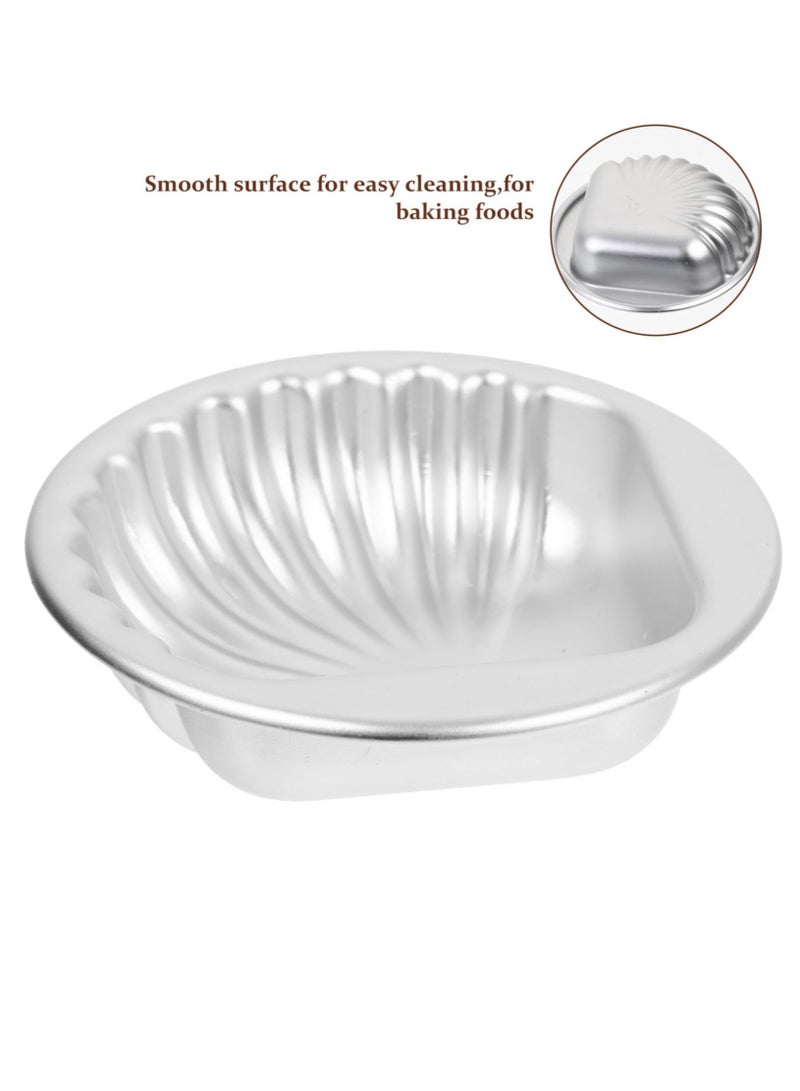 Zikra 5pcs cake mold small tart tins muffin cup small dessert cups metal baking molds egg tart tray tart dish jelly pudding cup egg tart molds aluminum alloy small cake chocolate - Image 3