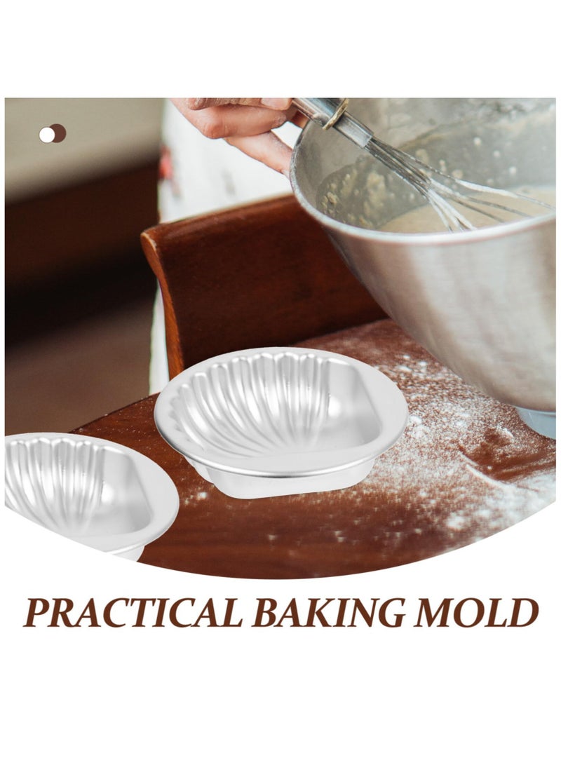 Zikra 5pcs cake mold small tart tins muffin cup small dessert cups metal baking molds egg tart tray tart dish jelly pudding cup egg tart molds aluminum alloy small cake chocolate - Image 5