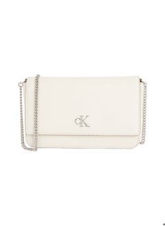 Calvin Klein Jeans Women's Crossbody Wallet Bag - Polyester blend, Silver  - Image 1