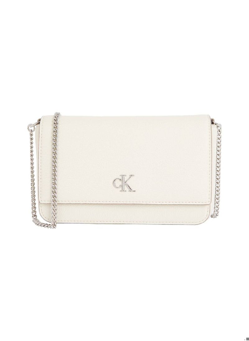 Calvin Klein Jeans Women's Crossbody Wallet Bag - Polyester blend, Silver  - Image 1