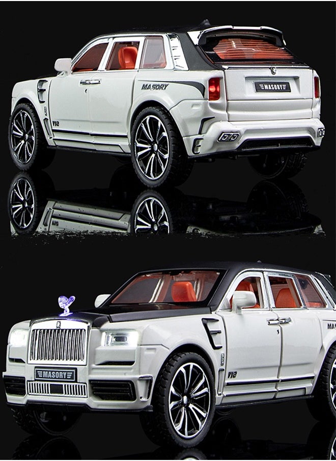 NEWAO TOYS - 1:32 Scale Simulation Alloy Track Sports Miniature Model Diecast Metal Pull Back Action Car Toy with Light Sound and 6 Openable Doors - Image 1