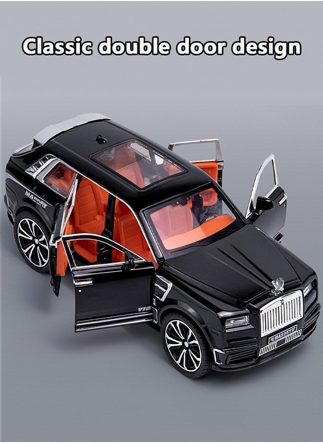 NEWAO TOYS - 1:32 Scale Simulation Alloy Track Sports Miniature Model Diecast Metal Pull Back Action Car Toy with Light Sound and 6 Openable Doors - Image 1