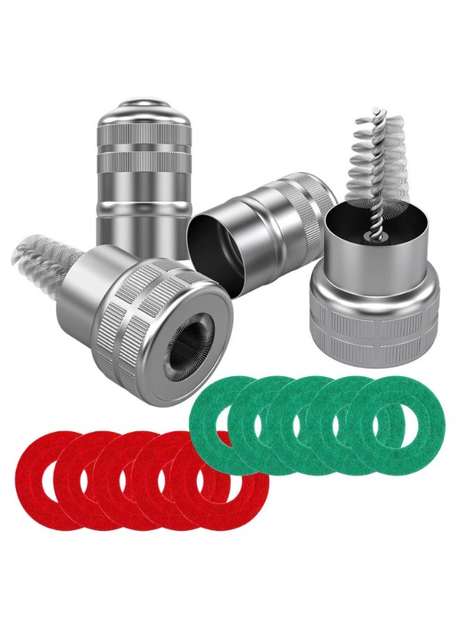 بيوينتي 12 قطعة من غسالات حماية أطراف البطارية من التآكل و2 فرشاة تنظيف للسيارة والقارب البحري - Image 1