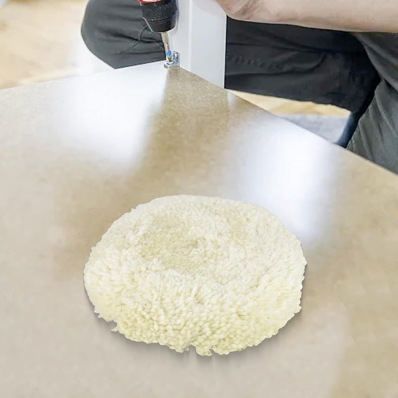 9 Inch Wool Polishing Bonnet Pad For Car Furniture Metal Finishing Electric Power Tools - Image 4