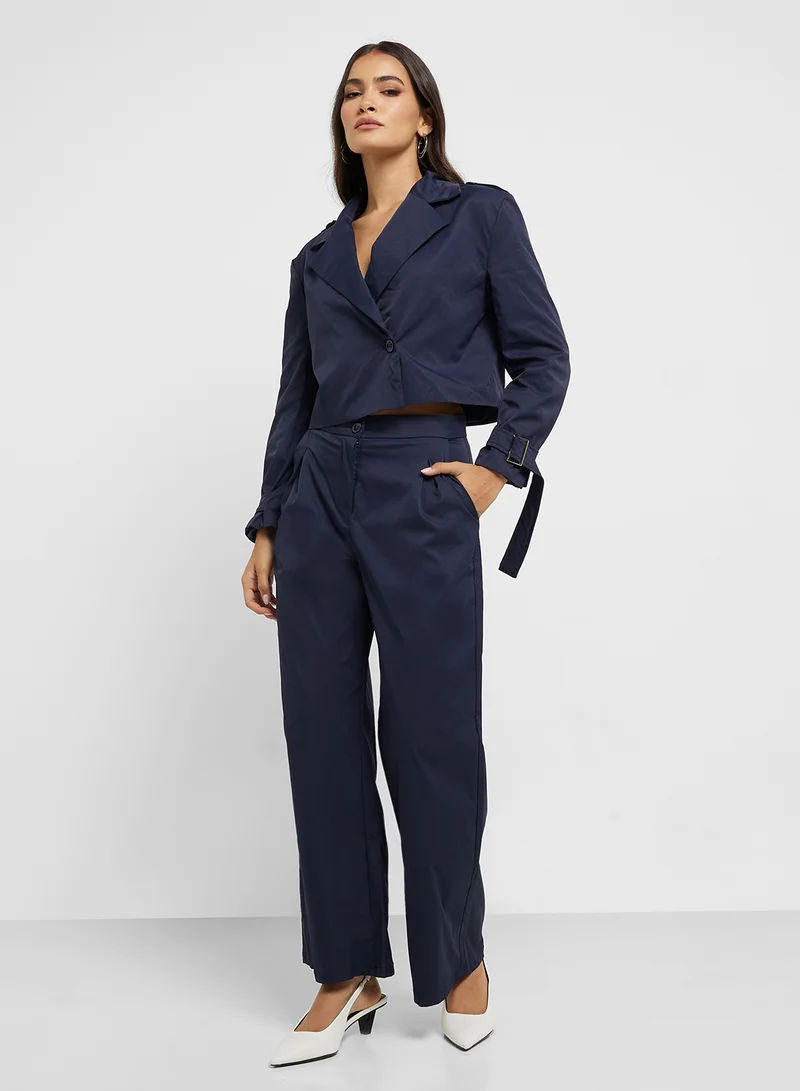 ELLA Cropped Jacket & Pant Set