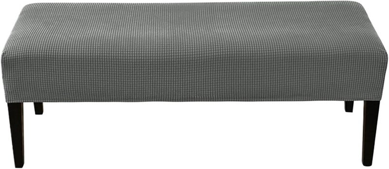 2 PCS Stretch Bench Cover for Dining Room Bedroom Spandex Piano Chair Slipcovers Washable Seat Protector for Bench - Image 1
