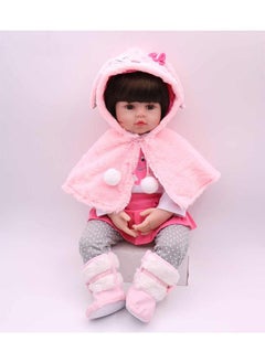 Generic Reborn Baby Doll With Plush Toy 19Inch Eye Color Selection, Pacifier And Bottle  - Image 3