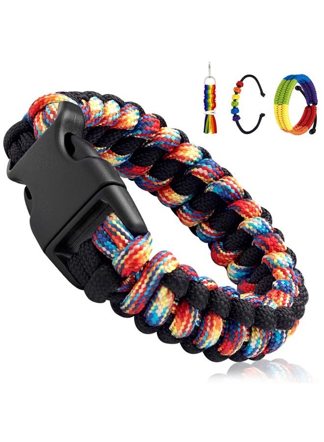 TECEUM Stylish Cobra Unisex 550 Parachute Rope Paracord Bracelet - Medium - Image 1
